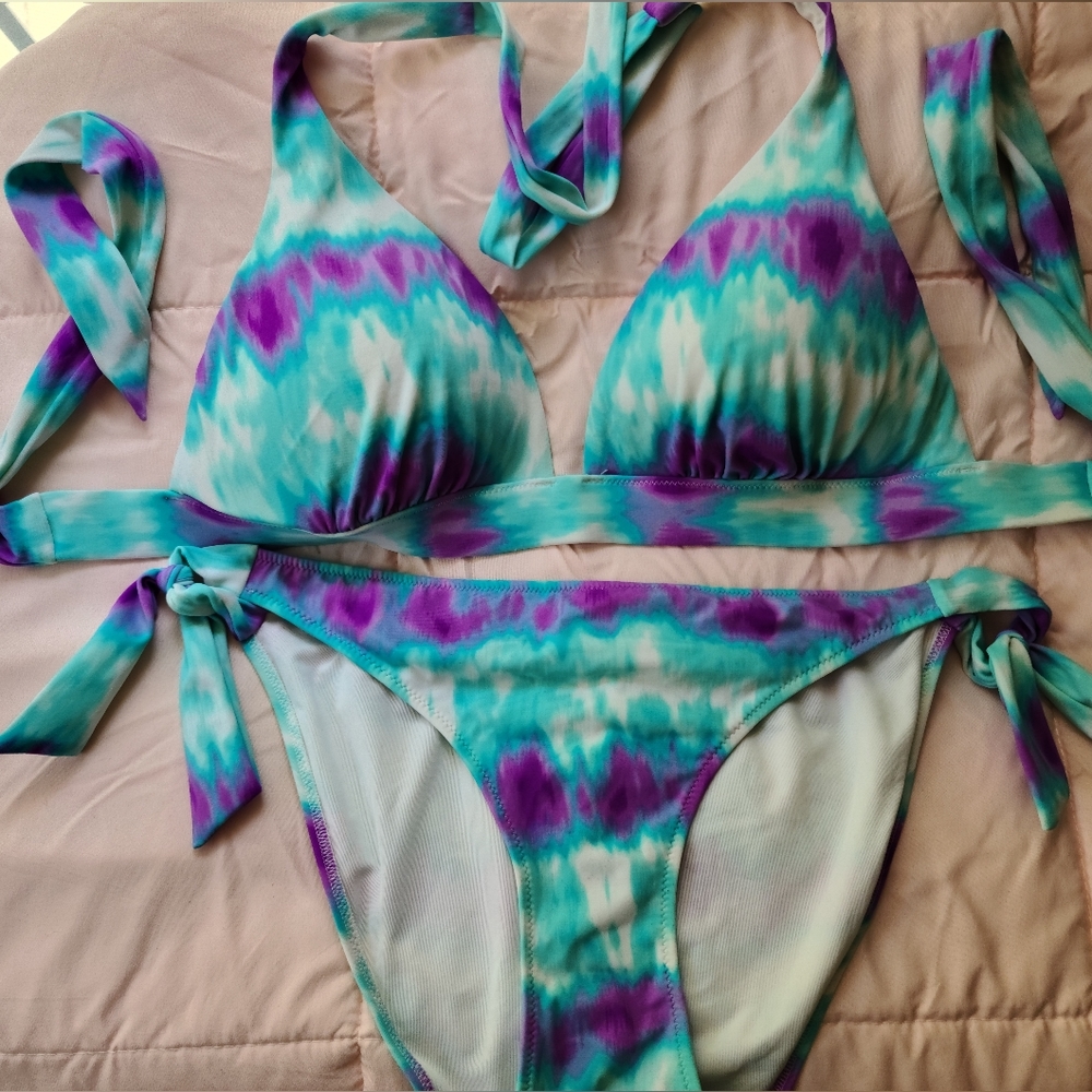 Victoria's Secret Bikini & Romper Tie Dye